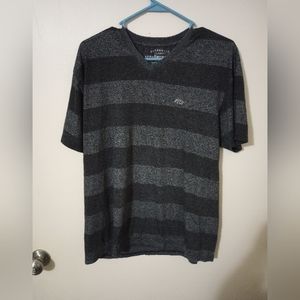 Echo unltd men's size XL black and grey T-shirt  short sleeve v-neck